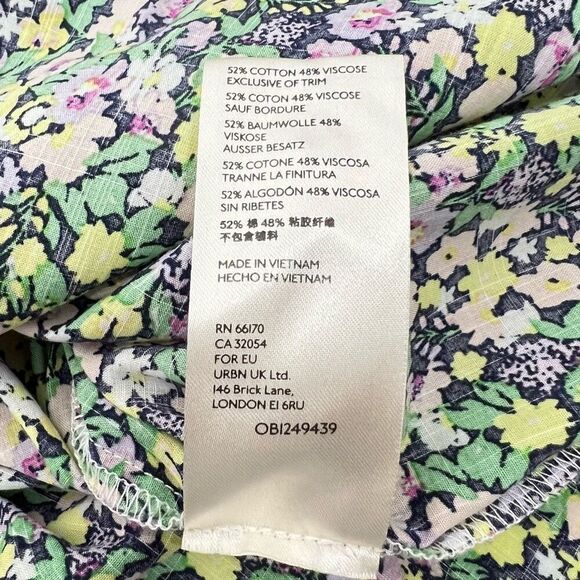 Maeve By Anthropologie Floral Print Multi-Color Long-Sleeve Blouse Size Small - Picture 5 of 13